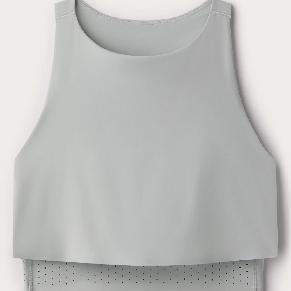 RHONE Sage Gray Instinct Longline Bra